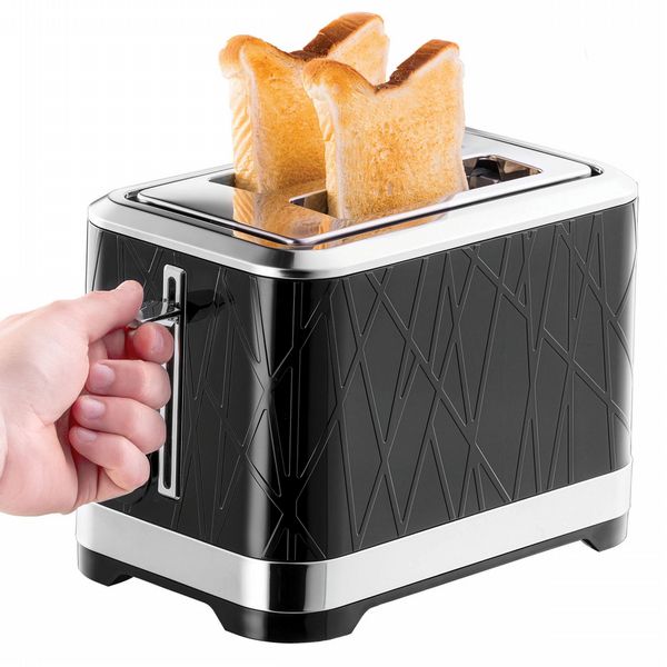 Russell Hobbs Structure 2 Slot Toaster in Black