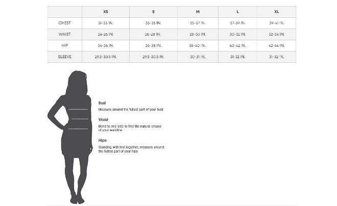 Size Guide Herschel Womenswear