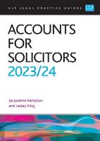 Accounts for Solicitors 2023/2024: Legal Practice Course Guides (LPC) (ePub eBook)