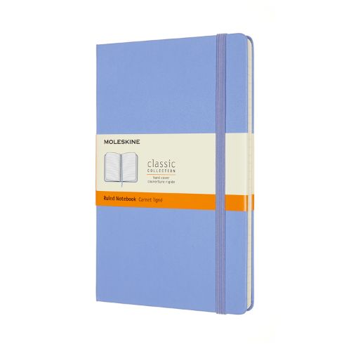 Moleskine - Notebook LARGE RULED HYDRANGEA BLUE Hard Cover COVER