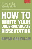How to Write Your Undergraduate Dissertation (ePub eBook)