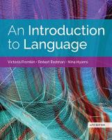 Introduction to Language (w/ MLA9E Updates), An