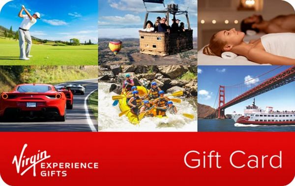 Virgin Experience Day Gift Cards 10.00 to 100.00