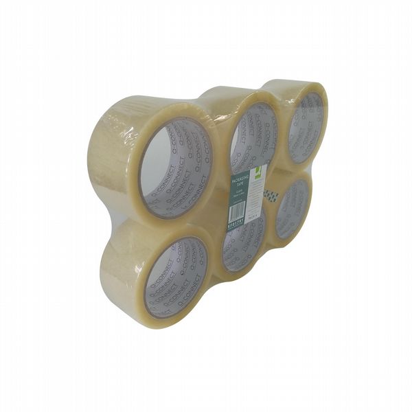 Q-Connect Packaging Tape Clear 50mmx66m