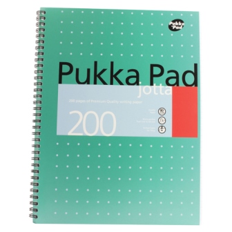 Pukka Pad Jotta Metallic A4 Writing Pad 80Gsm - Pack of 3