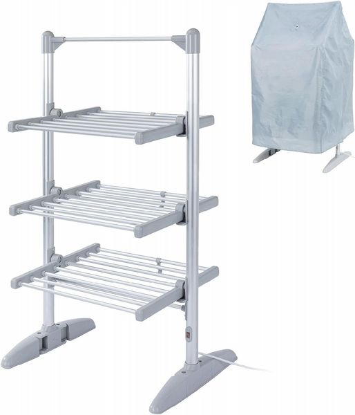 Rediffusion Ultra Compact Heated Clothes Airer With Cover