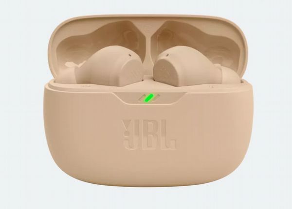 JBL - Wave Beam Headphones - Beige