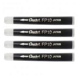 Pentel: Pigment Brush Pen (GPP3 / P3) REFILL: 4 cartridges of black ink