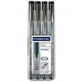 Staedtler: Pack of 4 Pigment Liner Pens