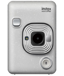 Fuji Instax Mini LiPlay Instant Camera - Stone White